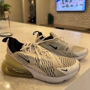 Nike Air Max 270 Cream and Black Sneakers